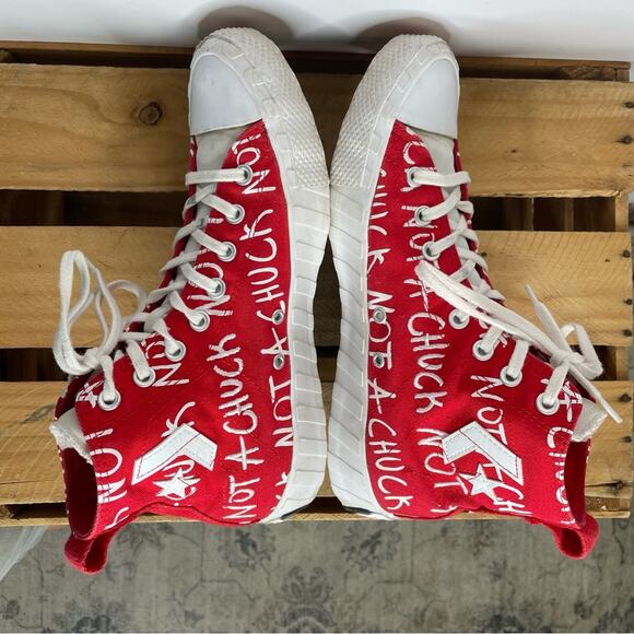Converse Red High Tops Not a Chuck sneaker M9 W11 - Picture 5 of 11